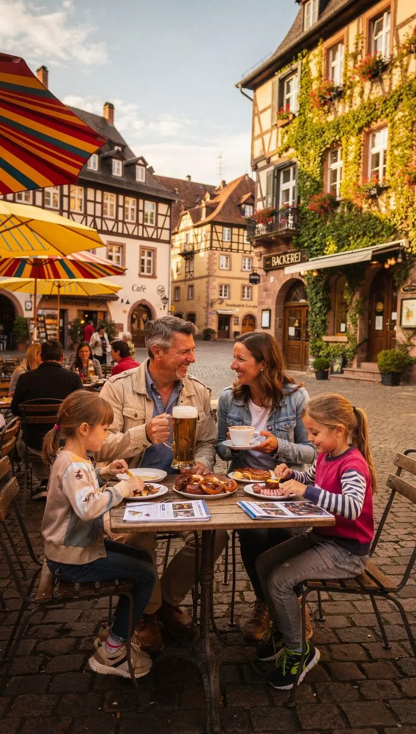 Blick auf eine familienfreundliche Unterkunft mit rollstuhlgerechtem Zugang.